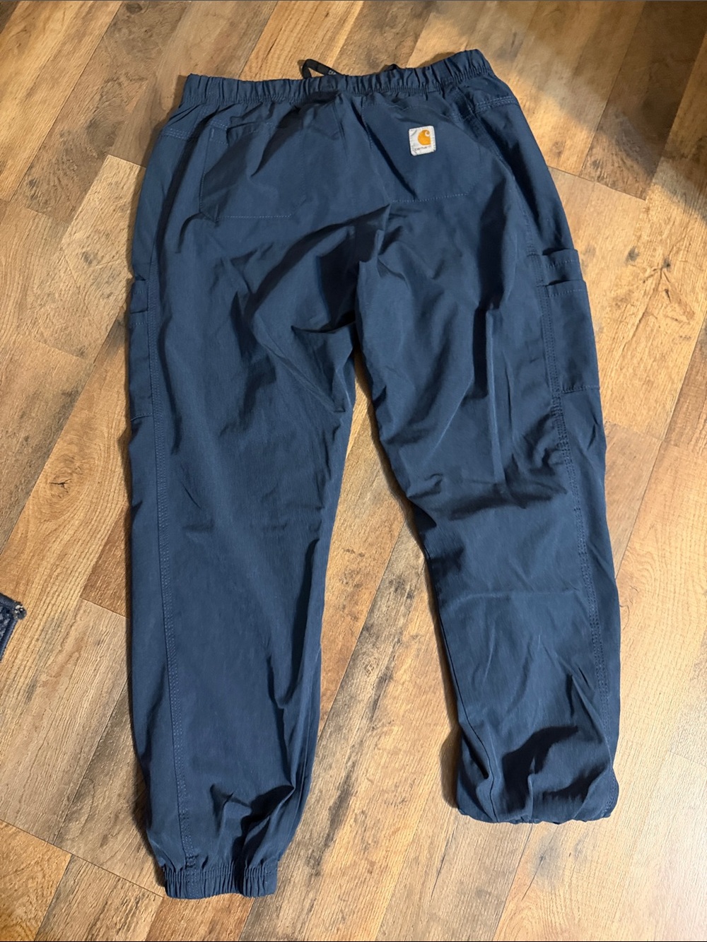 Carhartt Women's scrub pants Navy Track Jogger Pants size petite medium